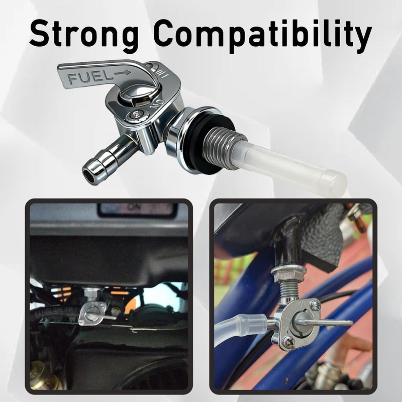 3DSKY Fuel Shut Off Valve, M10 x 1.25 Generator Gas Tank Switch Valve for Engines Compatible with Go Karts and Mini Bikes and Small Engine Gas Tanks - Image 2